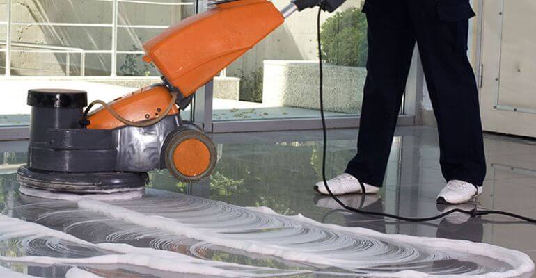 Floor Scrubbing & Polishing Floor Scrubbing & Polishing
